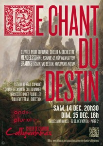 Programme 14 et 15 décembre 2024 choeur calligrammes ondes plurielles